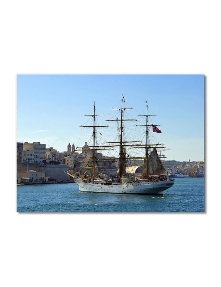 Картина модульная Парусник 1 модуль 70x105 см