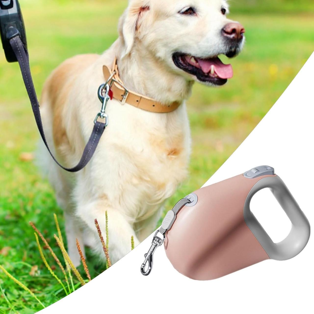 Повідець-рулетка для вигулу собак Kimpets 5 м Рожевий (2451738120) - фото 3 Повідець-рулетка для вигулу собак Kimpets 5 м Рожевий (2451738120) - фото 3