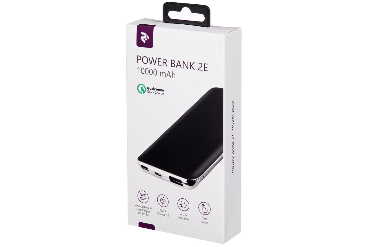 УМБ Power Bank для телефону 2Е 10000 мАг Чорний (2E-PB1036AQC-BLACK) - фото 7