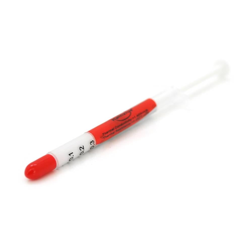 Паста термопровідна HY-410 Q50 шприц > 1 42W/m-K <0,262 ° C-in2/W -30 ° ≈280 ° В'язкість -1K cPs OEM 1 г White (31122)