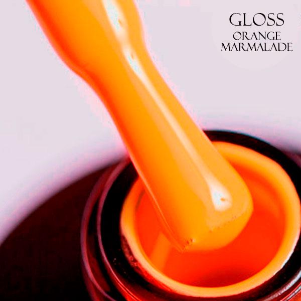 Гель-лак GLOSS Orange Marmalade 504 11 мл Ярко-оранжевый неоновый (4997)