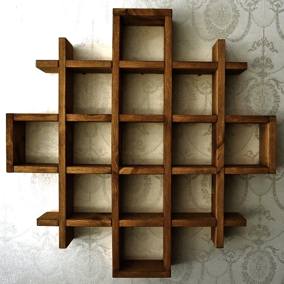 Полка для кружек из дерева Бавра Латте (СДК-002216)