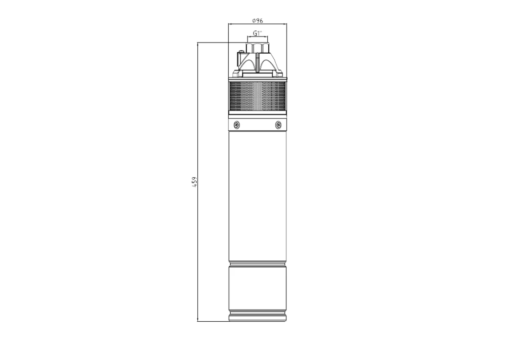 Насос глибинний вихровий Pumpman 4SKM100 Нmax 60 м Qmax 2,7 куб. м 750 Вт з пультом (375107) - фото 2