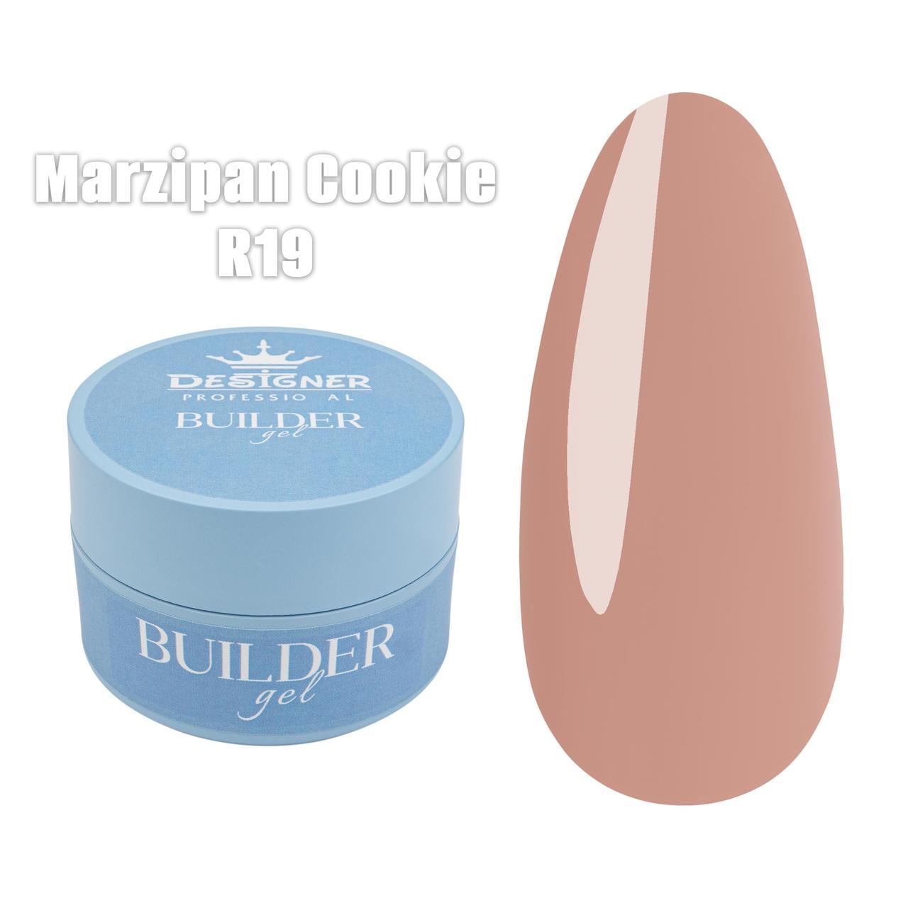 Моделирующий гель Builder Gel Дизайнер для наращивания и укрепления ногтей 30 мл R19-Marzipan Cookie