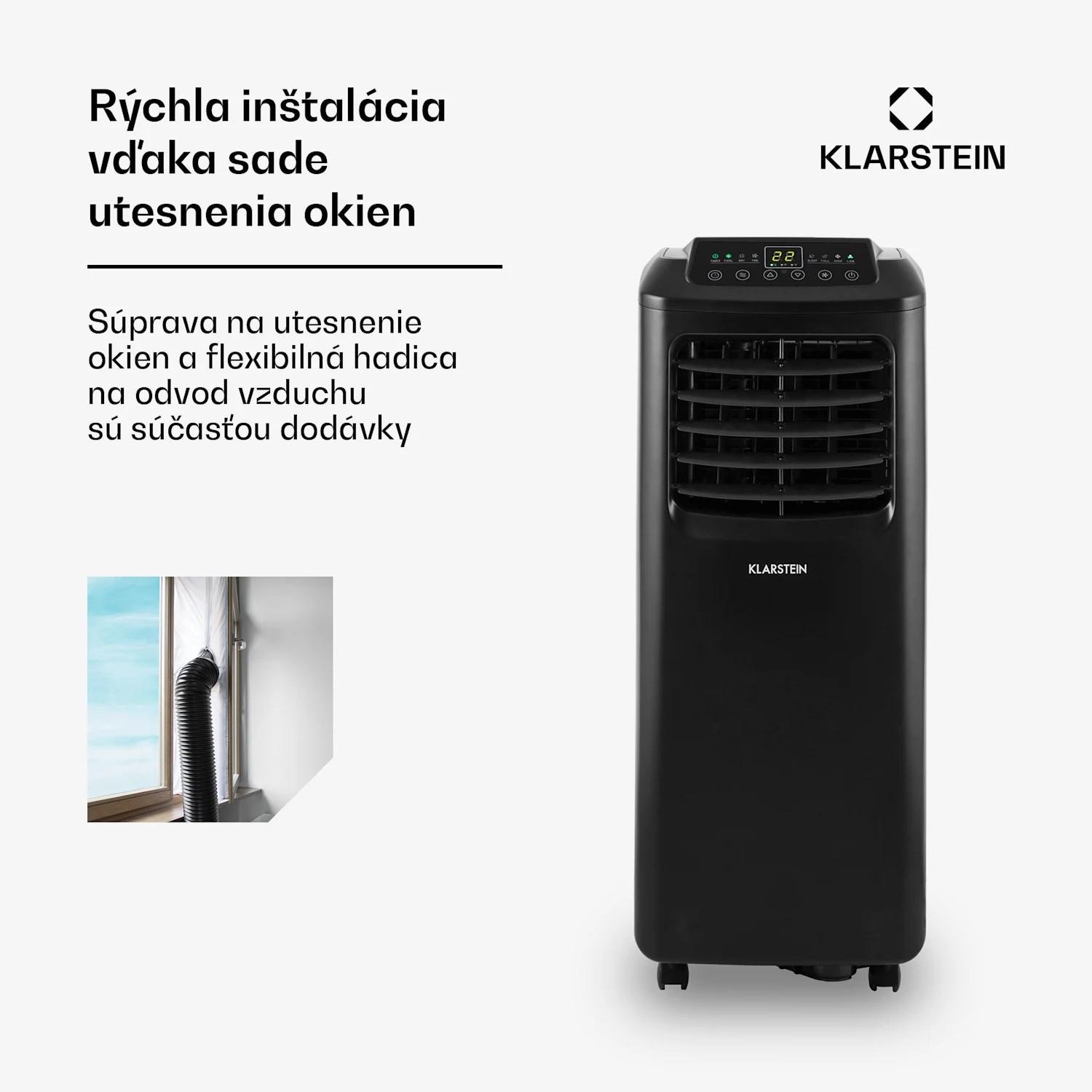 Кондиционер мобильный Klarstein Pure Blizzard Smart 9000 BTU Черный (10035808) - фото 2