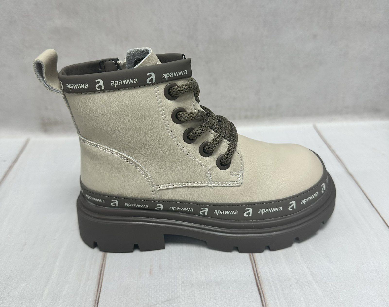 Тімберленди дитячі Apawwa демісезонні утеплені для дівчинки р. 36/23,6 см Бежевий