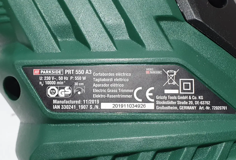 Триммер сетевой PARKSIDE PRT 550 A - фото 3
