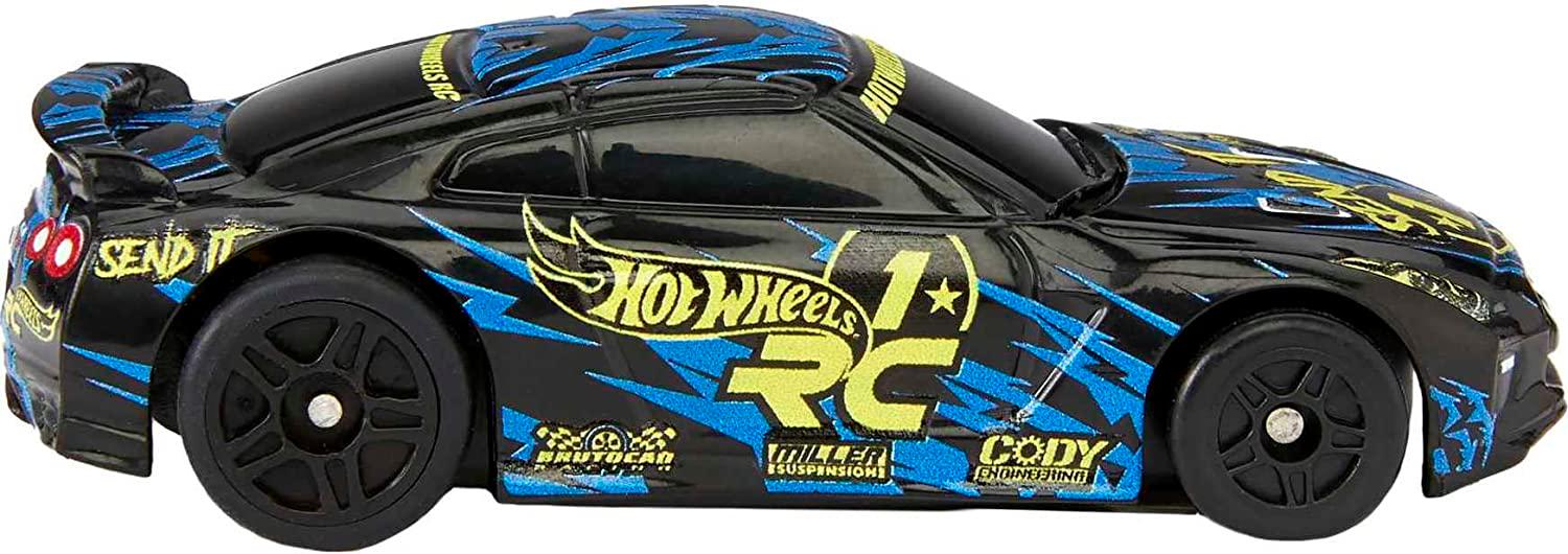 Машинка Hot Wheels Nissan GTR 1:64 на пульте управления для трека (HJT82)