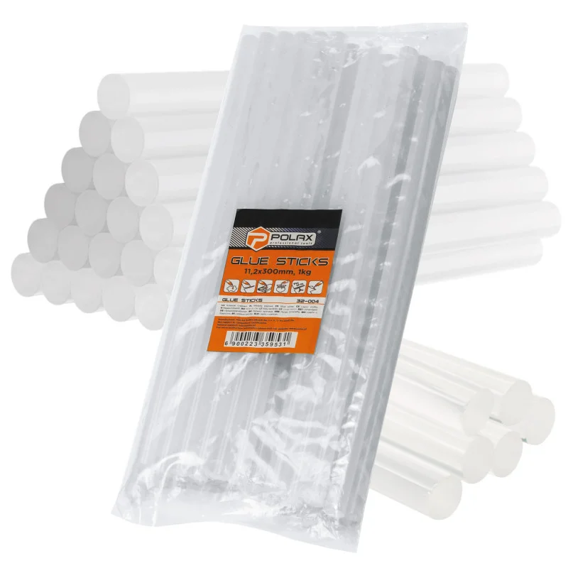 Стержни клеевые прозрачные Polax 11,2х300 мм 1 кг (32-004)
