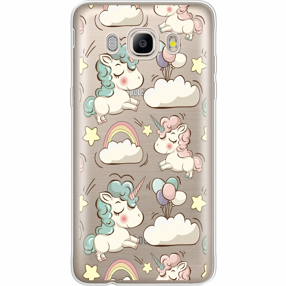Чехол BoxFace Samsung J510 Galaxy J5 2016 Unicorns Прозрачный силикон (25137-cc2-25137)