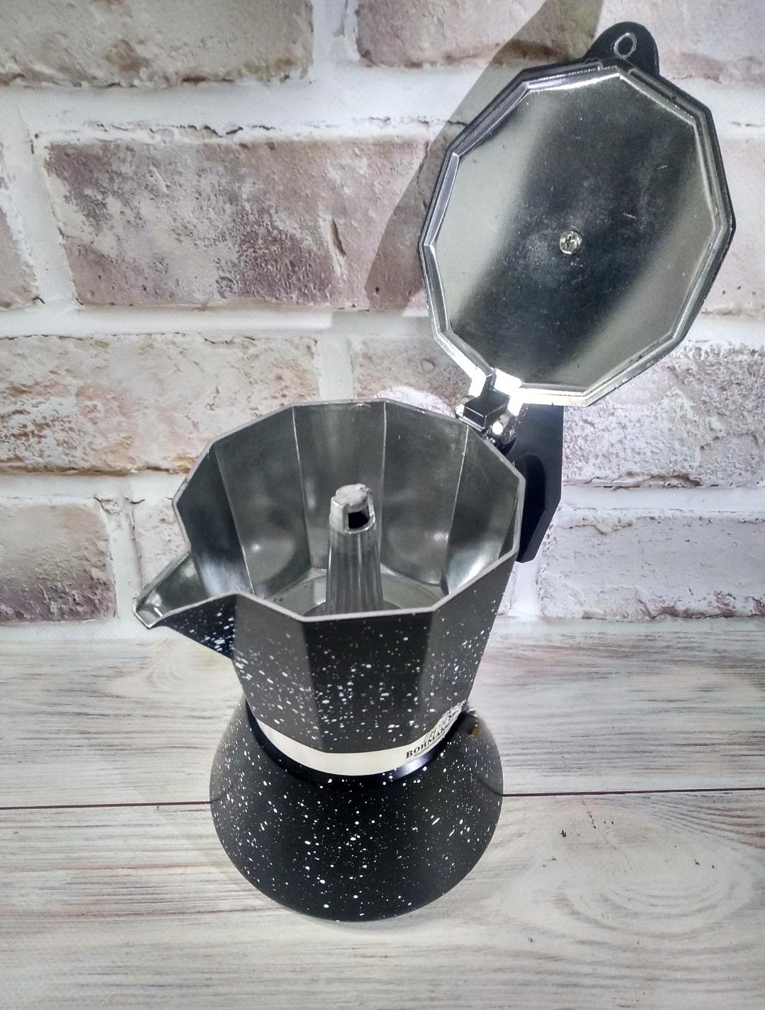 Гейзерная кофеварка Bohmann BH-9706 300 мл (14991402) - фото 2 Гейзерная кофеварка Bohmann BH-9706 300 мл (14991402) - фото 2