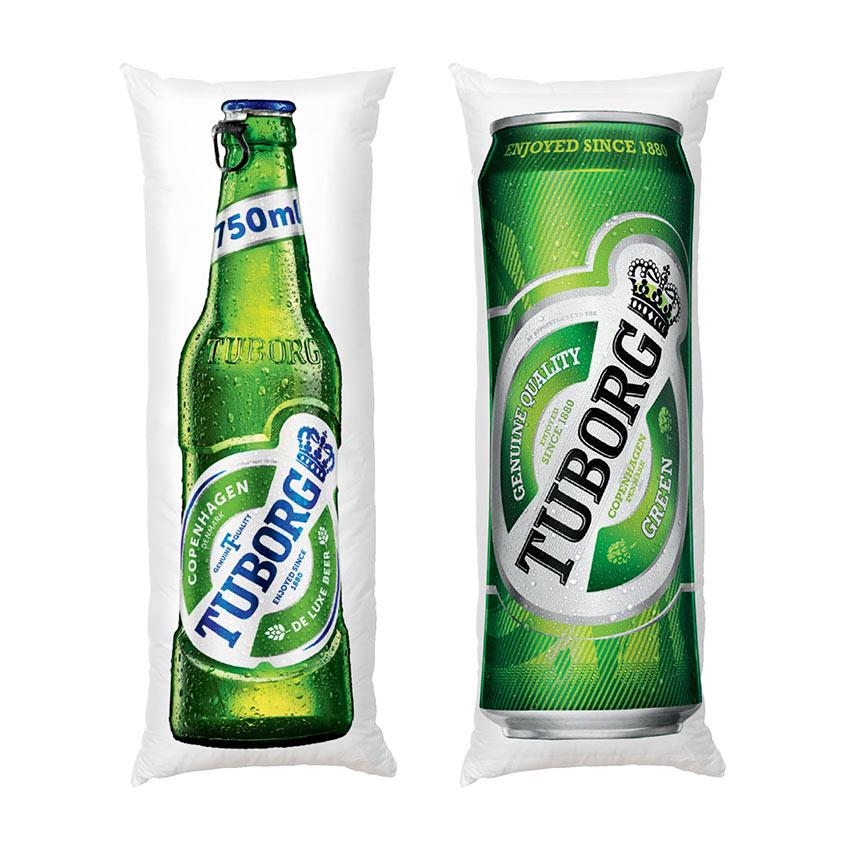 Подушка дакимакура Пиво Tuborg габардин 150х50 см (111878-3)