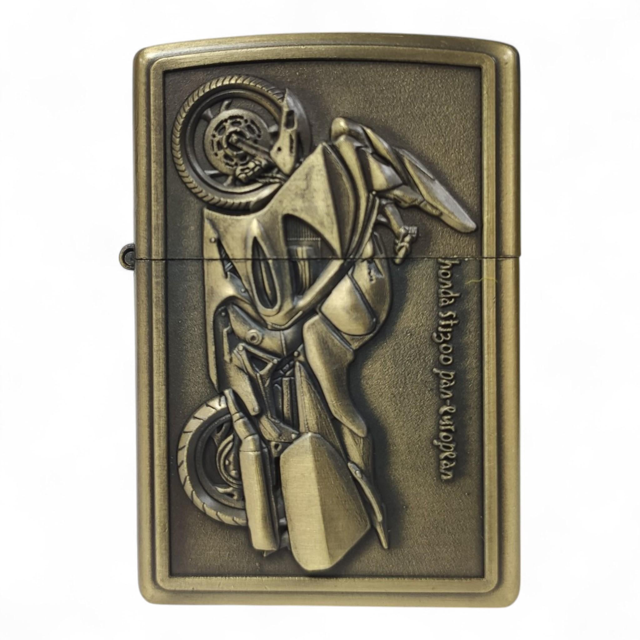Зажигалка бензиновая Honda st1300 HL-6209 Brass в подарочной упаковке (26201403)