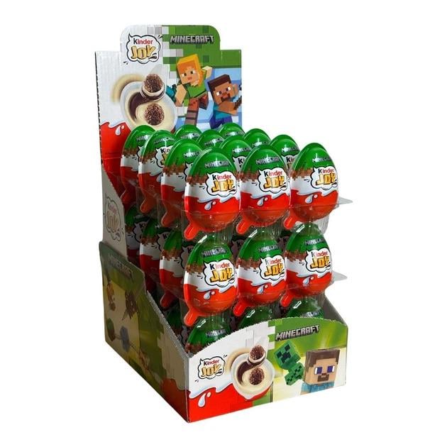 Шоколадные яйца Minecraft Ferrero Kinder Joy Minecraft 20 г 36 шт.