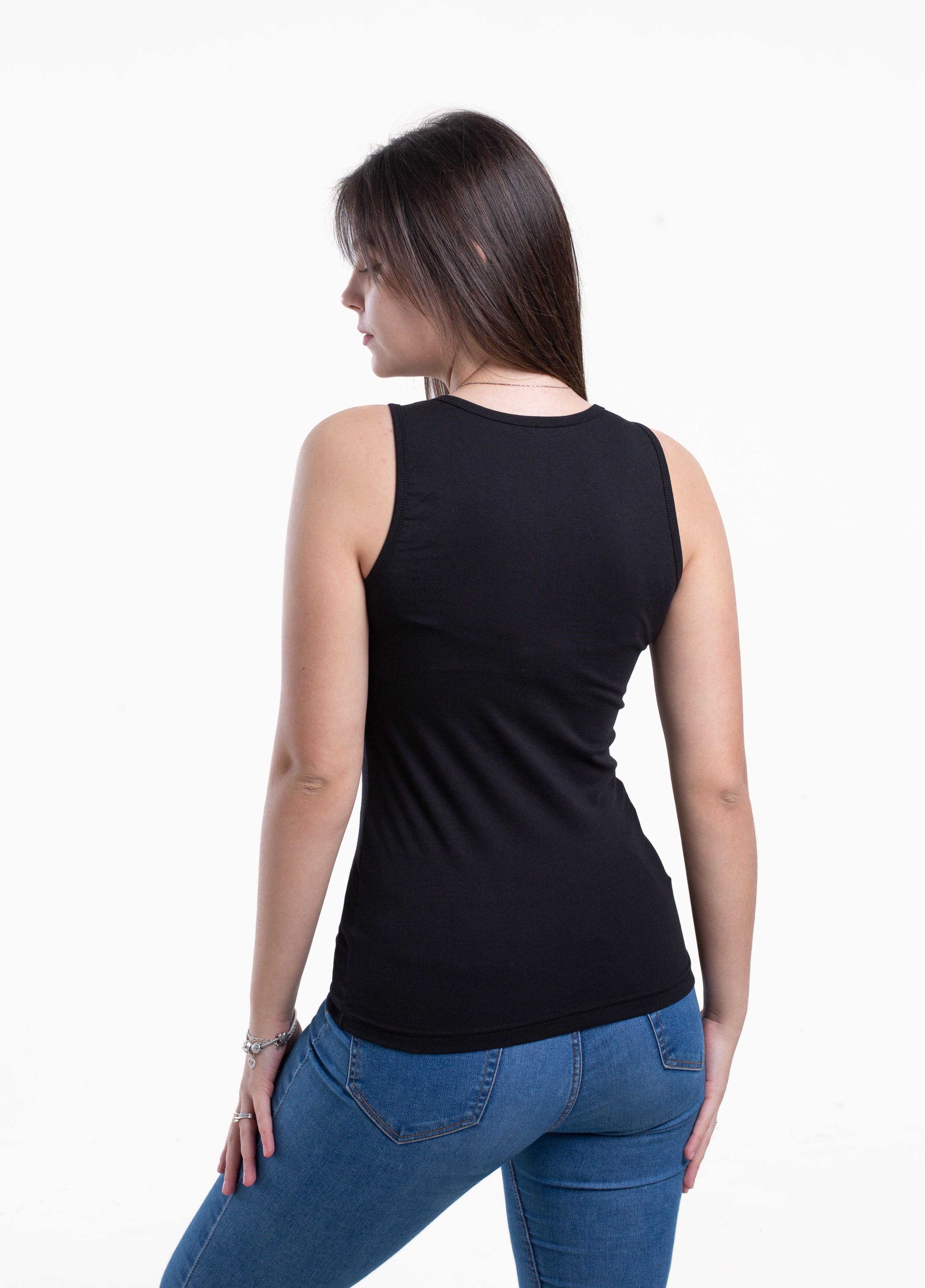 Майка женская Наталюкс M Черный (4121323290931) - фото 3 Майка женская Наталюкс M Черный (4121323290931) - фото 3