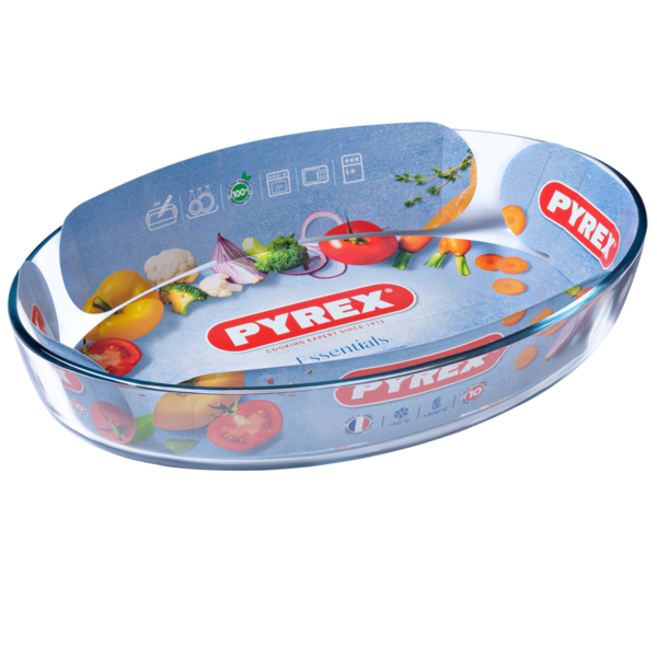 Форма Pyrex ESSENTIALS склянна овальна 35х24х6 см 3 л (346B000/7046) Форма Pyrex ESSENTIALS склянна овальна 35х24х6 см 3 л (346B000/7046)