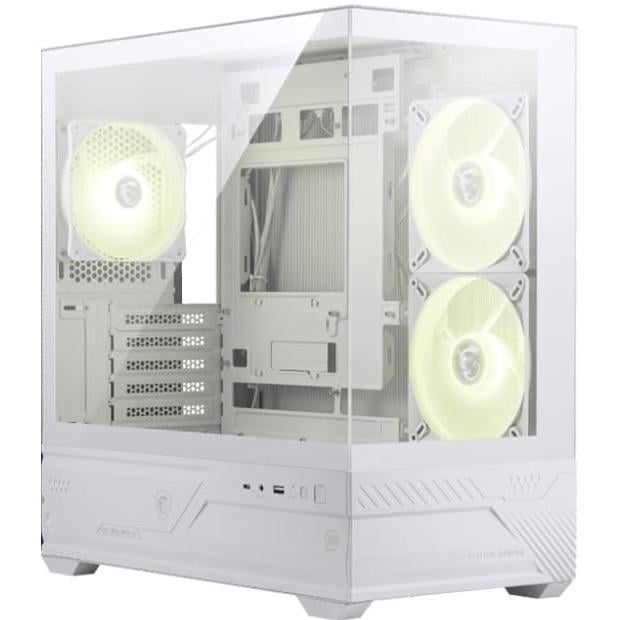 Корпус для ПК MSI MAG Pano M110R Mini-Tower no PSU MicroATX/Mini-ITX ARGB BTF White