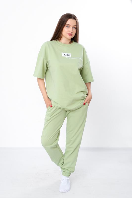 Комплект жіночий футболка та штани Носи Своє р. 44 Зелений (8399-057-33-v0) - фото 2 Комплект жіночий футболка та штани Носи Своє р. 44 Зелений (8399-057-33-v0) - фото 2