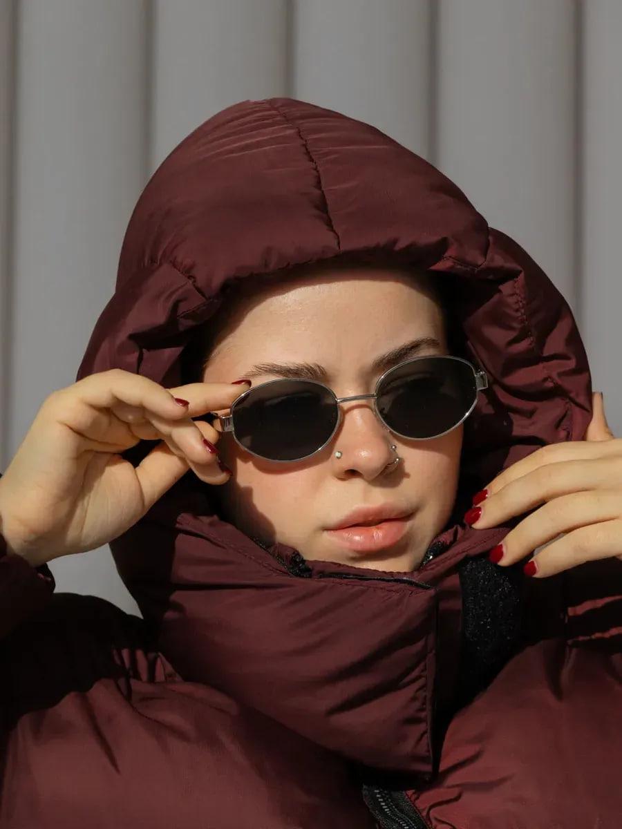 Пуховик жіночий Quadro зимовий до -15°С з капюшоном оверсайз L/XL Бордовий (26531/5/2) - фото 6 Пуховик жіночий Quadro зимовий до -15°С з капюшоном оверсайз L/XL Бордовий (26531/5/2) - фото 6