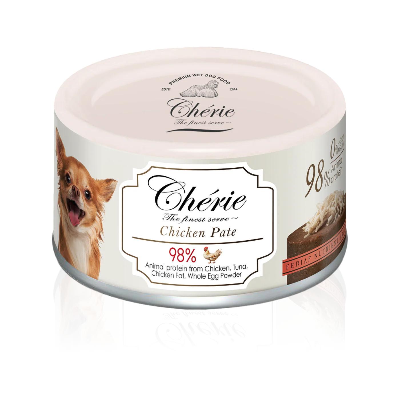 Корм влажный Cherie Dog Pate Chicken Pate для собак куриный паштет 80 г