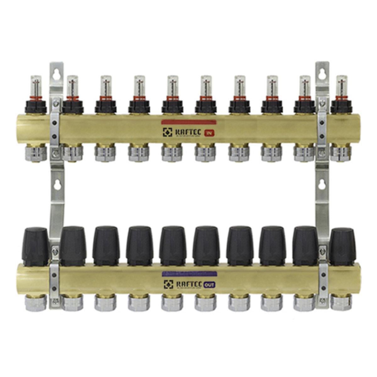 Коллектор Raftec с расходомерами 1"х10 (SW-57003)