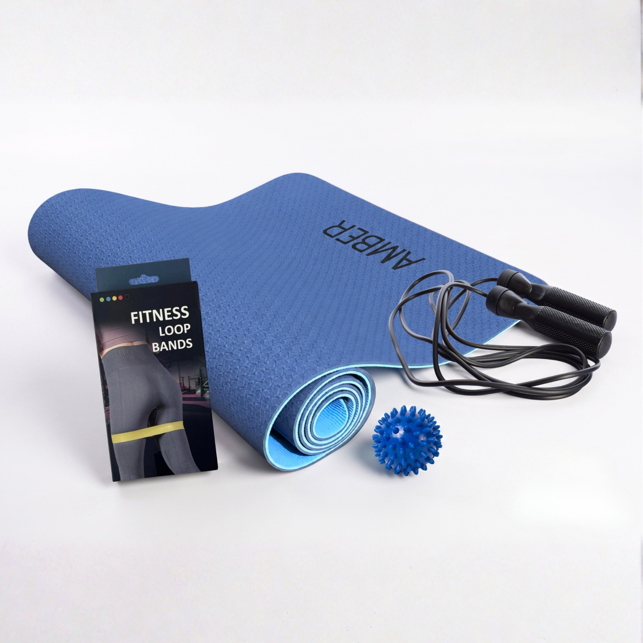 Набор для фитнеса Amber Fitness Time Синий (set-FT4b) Набор для фитнеса Amber Fitness Time Синий (set-FT4b)