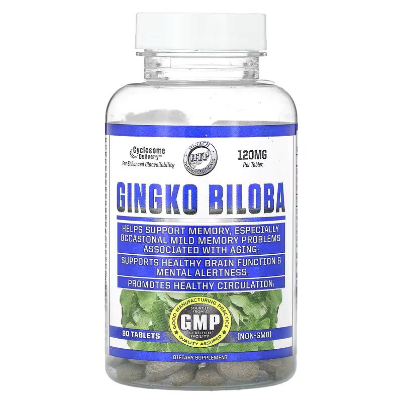 Экстракт гинкго билоба Hi Tech Pharmaceuticals Gingko Biloba 90 таб. 120 мг