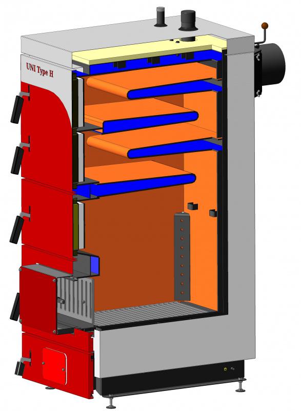 Котел твердотопливный Маяк КТР-50 ЕСО Manual UNI type H (КТР-50 ЭКО UNI typ) - фото 2