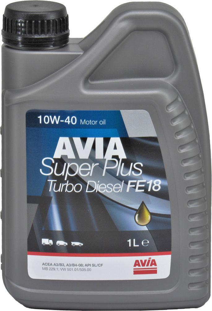 Моторное масло Avia Super Plus Fe18 дизель 10W-40 1 л (1400425)