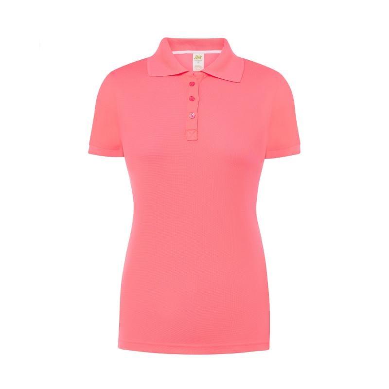 Поло JHK SPORT PIQUE LADY XL Светло-малиновый fluor (FUF)