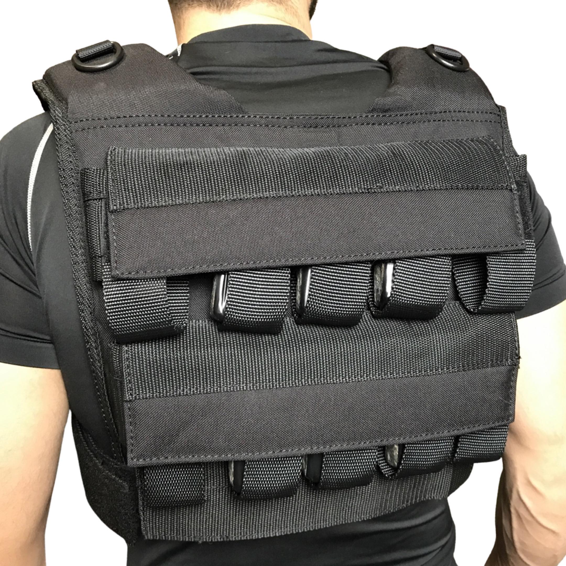 Жилет утяжелитель для тренировок IRONWOD 20 кг Черный (JW-WS01) - фото 6