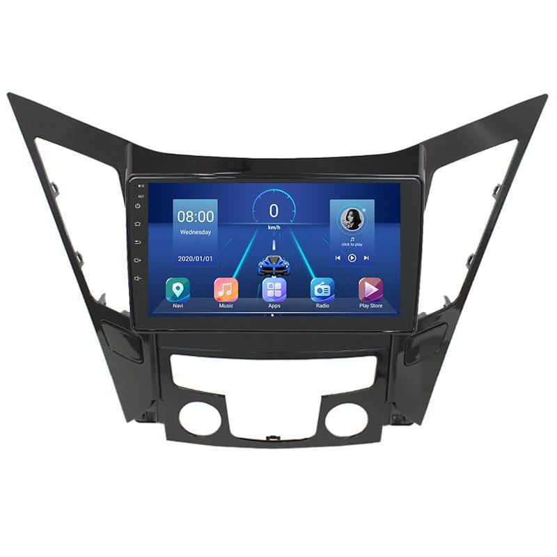 Автомагнитола штатная Lesko для Hyundai Sonata VI YF 2009-2014 9" 4/32Gb 4G Wi-Fi GPS Top MOB