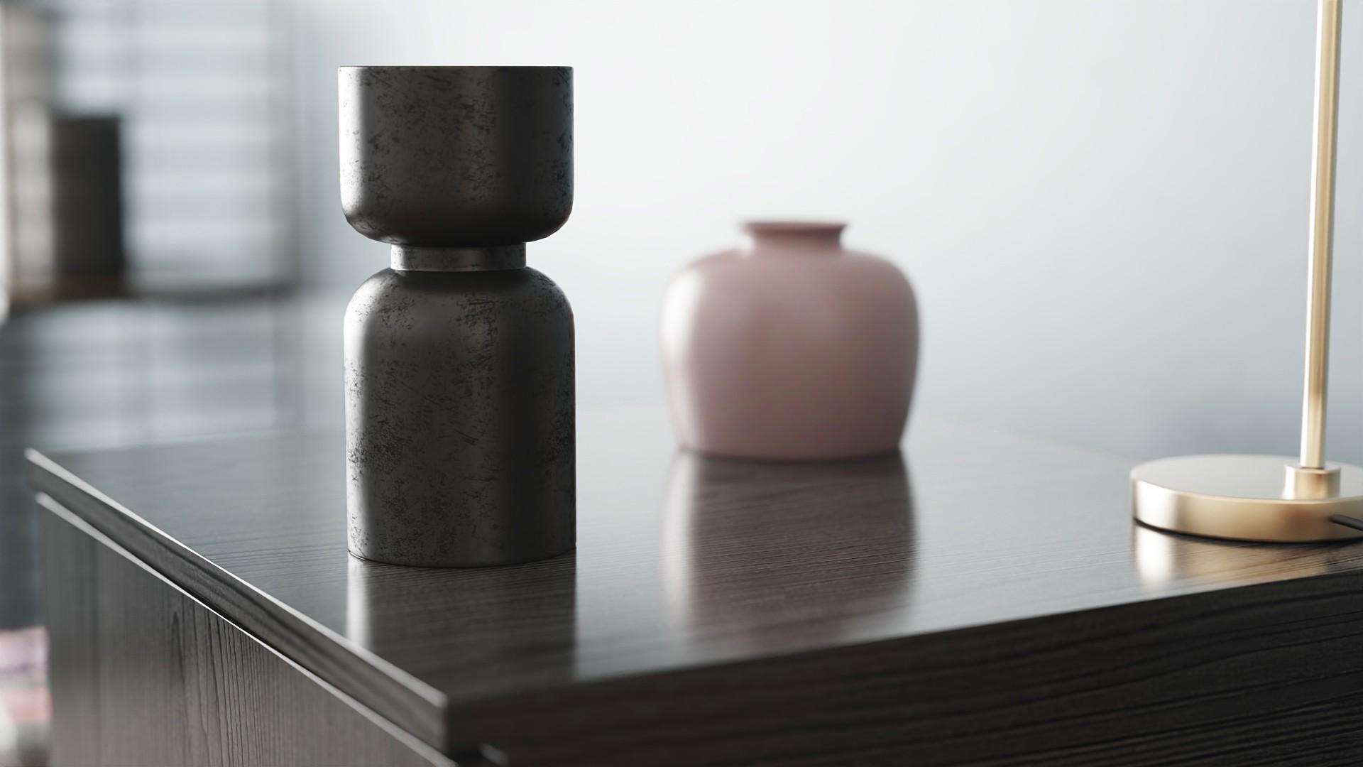 Стол-тумба трансформер Ferrum-decor Смарт 2/1 металл/ДСП 16 мм 750x1450x500 мм Черный/Бетон (FRD-105101) - фото 2