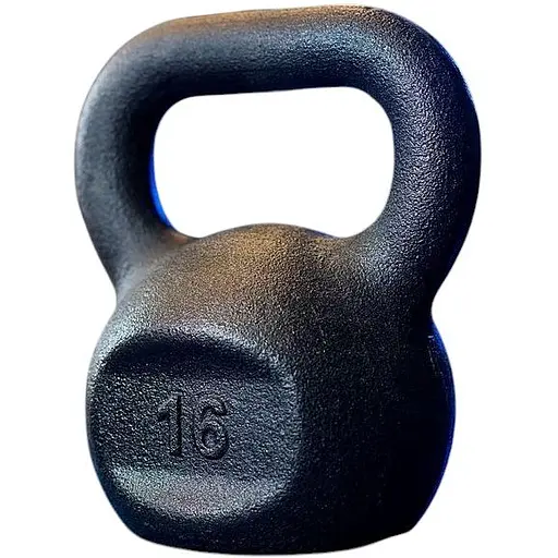 Гиря чугунная RN-SPORT металлическая 16 кг Черный (1695723696)