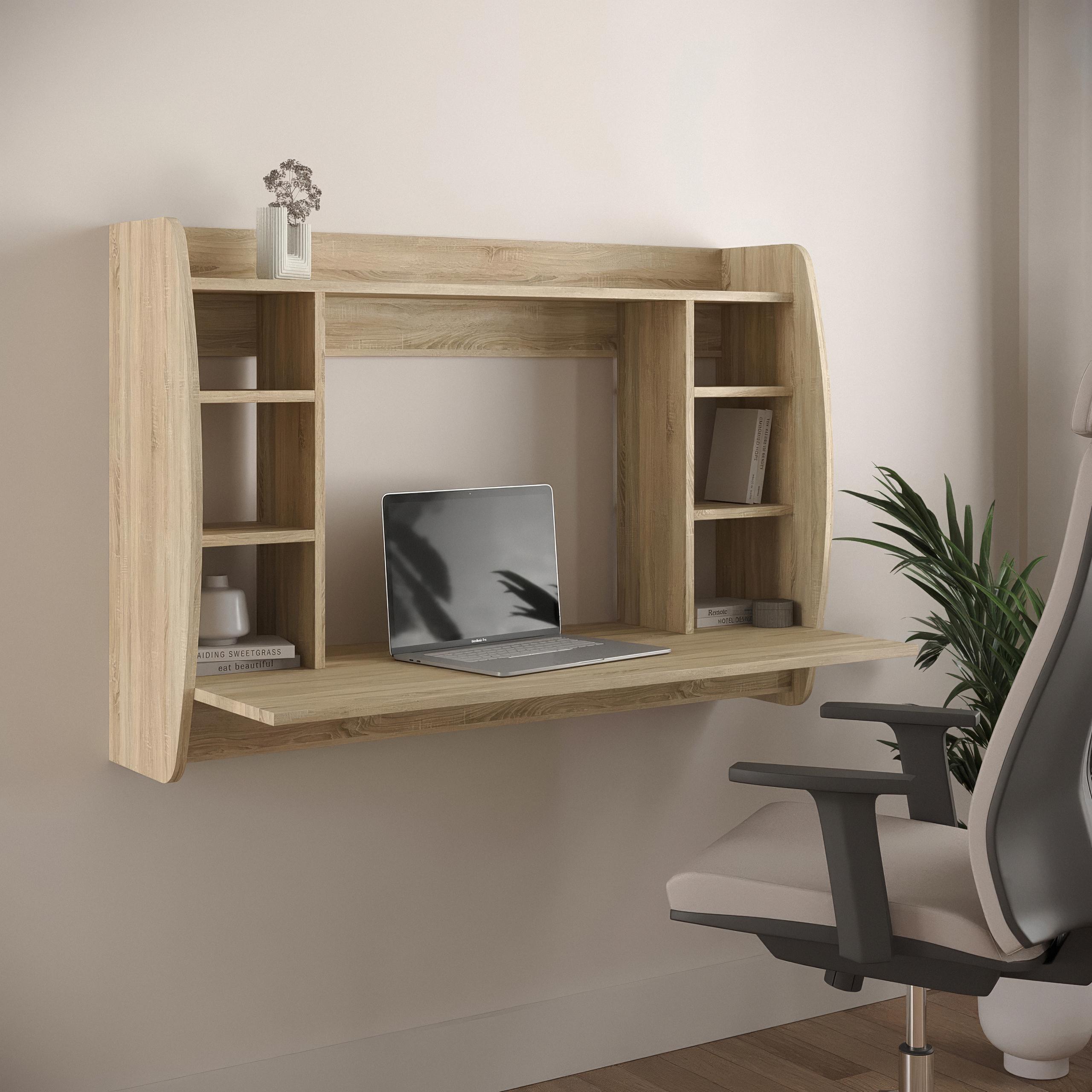 Стіл письмовий навісний S-3 1100х490х750 мм Дуб Сонома - фото 1 Стіл письмовий навісний S-3 1100х490х750 мм Дуб Сонома - фото 1