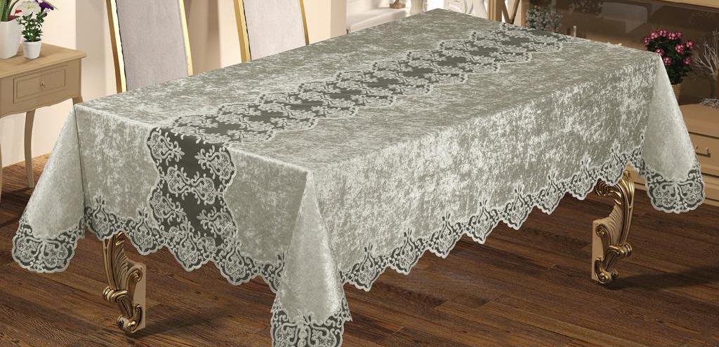 Скатерть велюровая Maison Royale 160x350 Violetta Grey (CN3963)