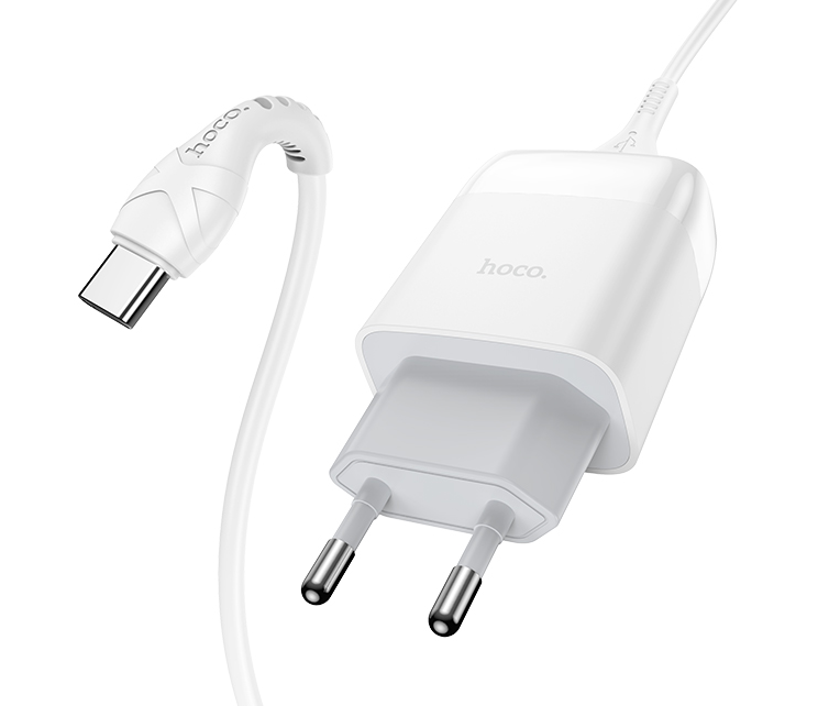 Сетевой адаптер Hoco Type-C cable Glorious C72Q 18W White