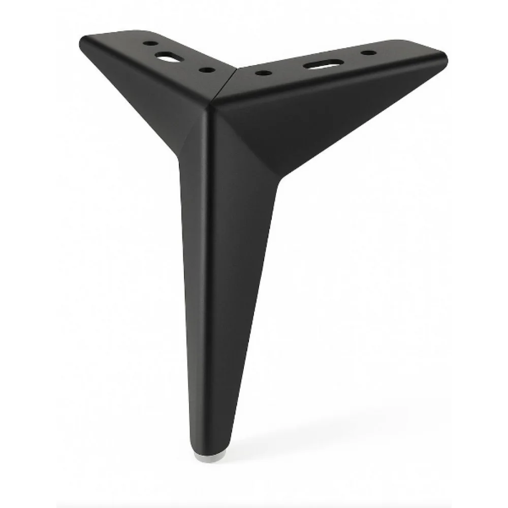 Меблева ніжка-опора Sigma нерегульована F435 135 мм Чорний Матовий (MO1275)