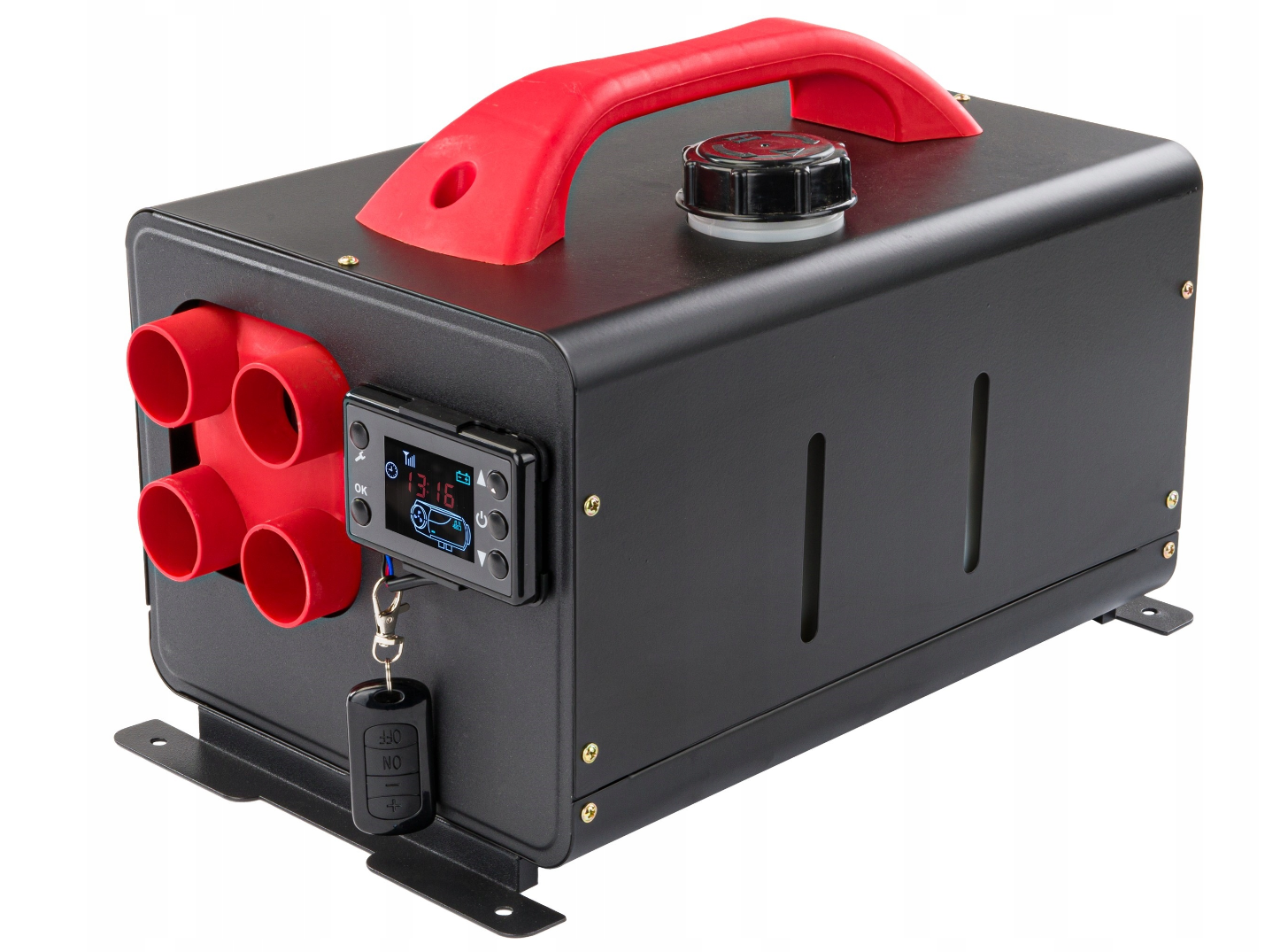 Обігрівач автономний дизельний для автомобіля і приміщень 8 Kwt 12V-24V-220V Powermat RED TECHNIC RTAGO0128 з дисплеєм і дистанційним управлінням