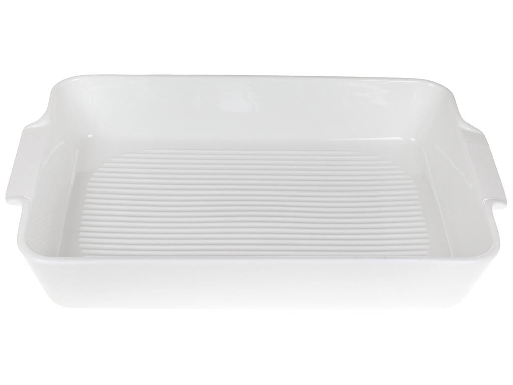 Форма для запекания с ручками прямоугольная 36 см Белый (BDI-988-228) Форма для запекания с ручками прямоугольная 36 см Белый (BDI-988-228)