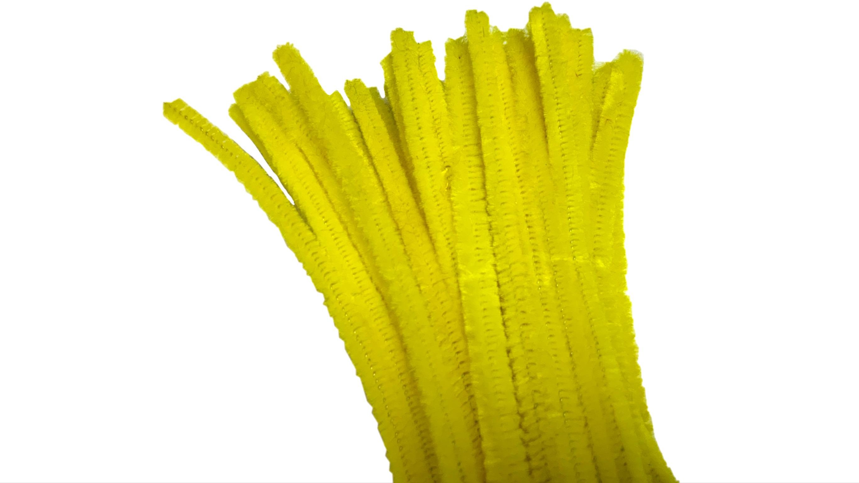 Синельная проволока с ворсом 7/0,8 мм 30 см 100 шт. Желтый Синельная проволока с ворсом 7/0,8 мм 30 см 100 шт. Желтый