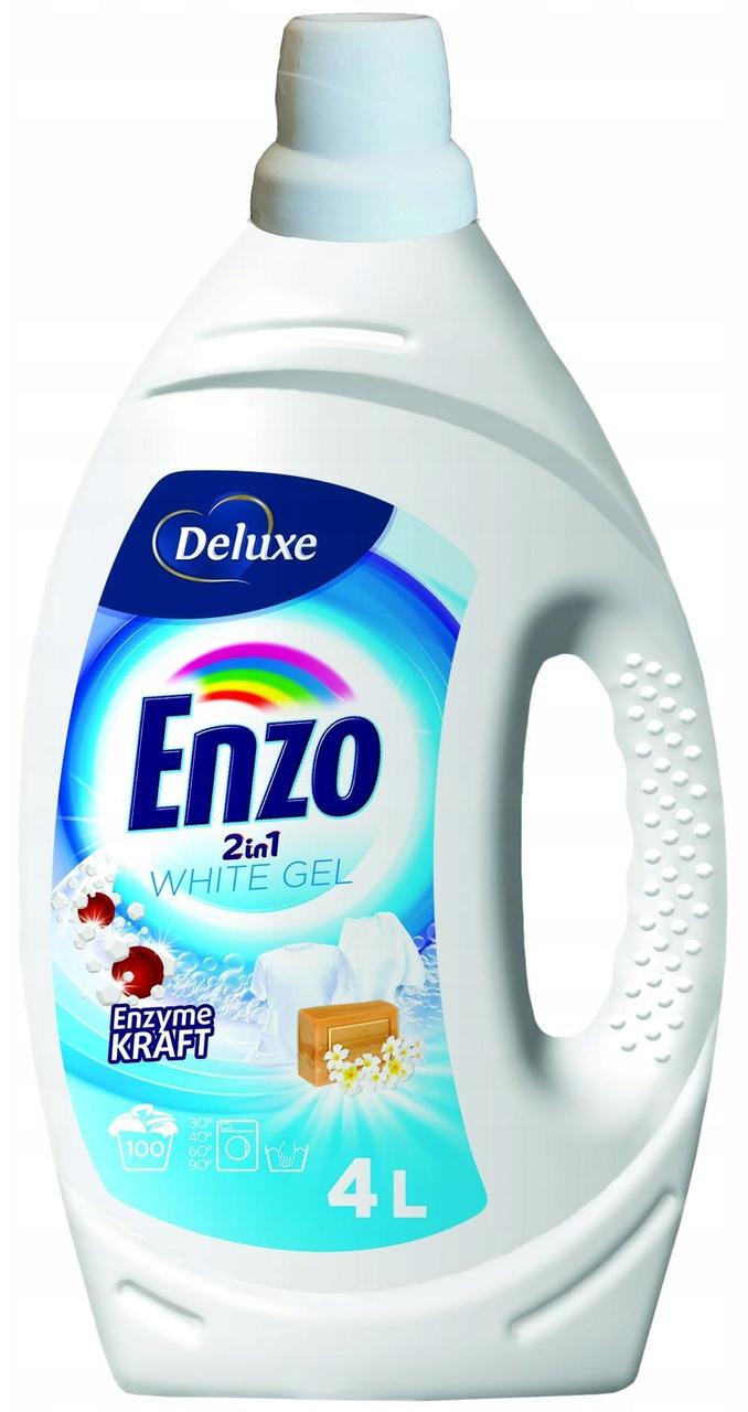 Гель для прання білих та світлих речей Deluxe Enzo White на 100 прань 4 л (2155035314)