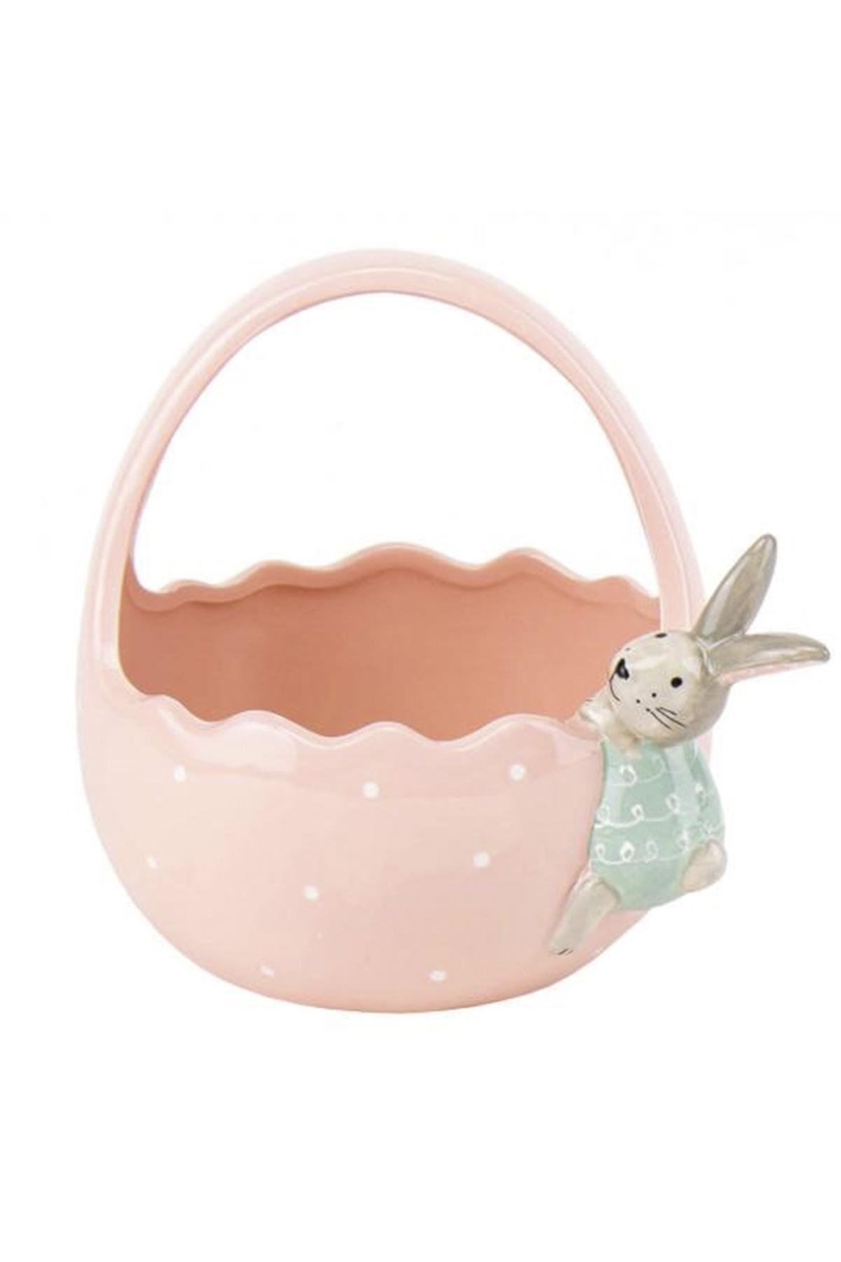 Корзина Розовый Банни 15х18 см (SKT001050955)