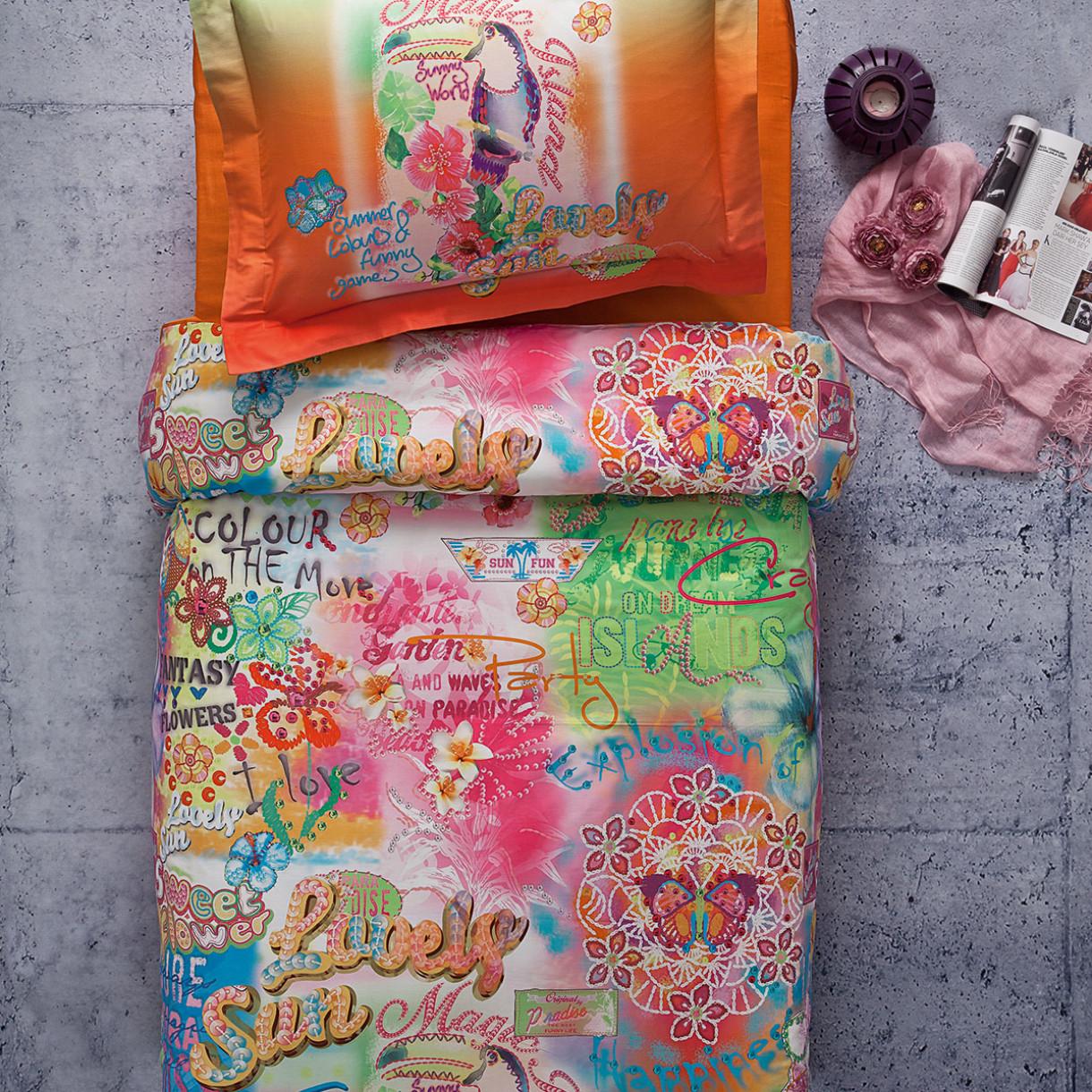 Постельное белье Tivolyo Home Magic делюкс сатин полуторный