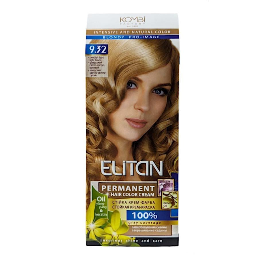 Крем-краска для волос стойкая ELITAN intensive and natural color 9-32 Шведский светло-светло-русый (2191955243)