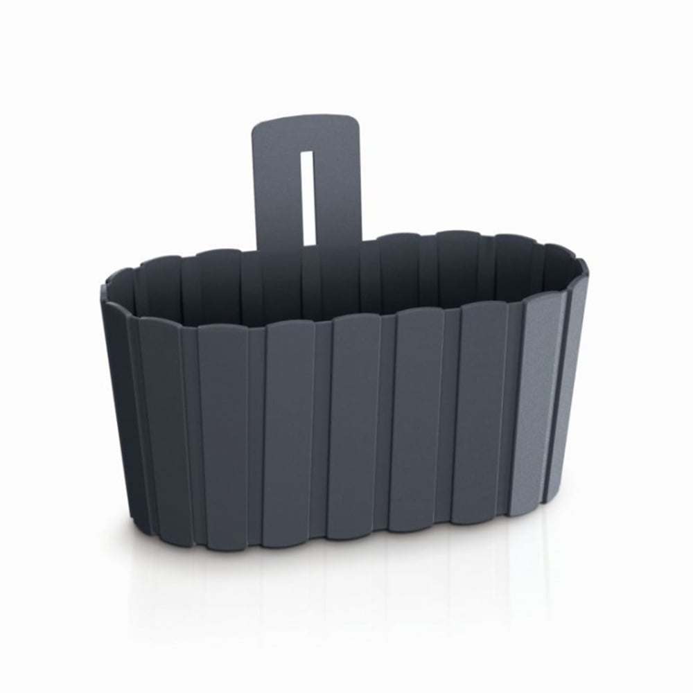 Горшок для цветов Prosperplast Boardee Wall настенный Н-20 см Антрацит (27450-433)