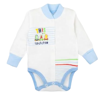 Боди детское хлопковое для мальчика на кнопках Gabbi Моя машина 62 см Белый (10844) Боди детское хлопковое для мальчика на кнопках Gabbi Моя машина 62 см Белый (10844)