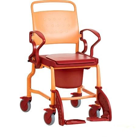 Стул для туалета Bonn на колесах Терракотовый/Рубиновый (343.33.00)