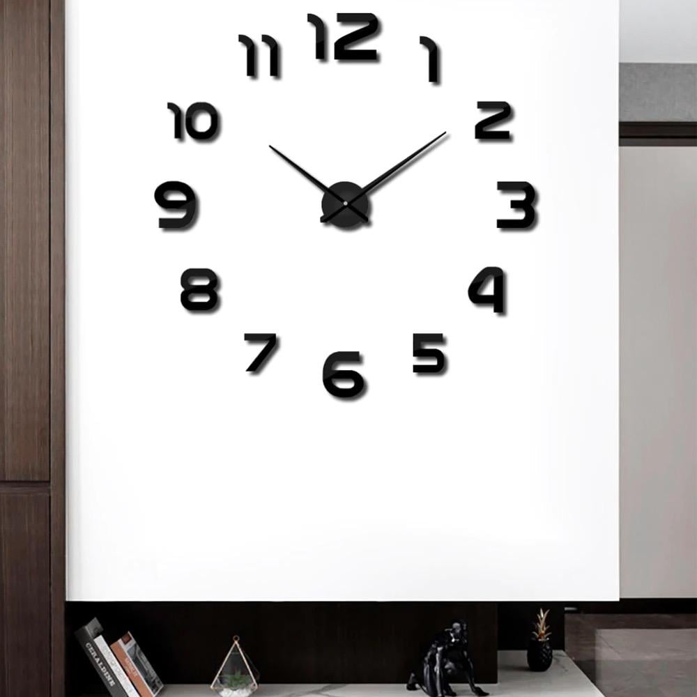 Настінний годинник DIY Clock з цифрами Black (29164461) - фото 3