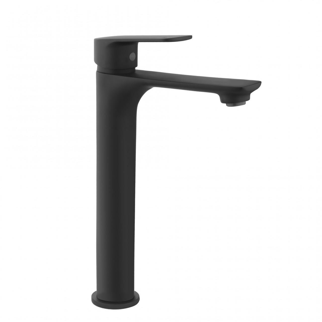 Змішувач для умивальника Perla Charlie високий Чорний (PBZ6503BB) Змішувач для умивальника Perla Charlie високий Чорний (PBZ6503BB)